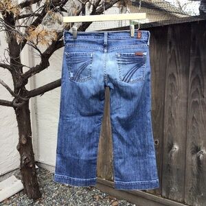 7 For All Mankind Dojo Capri Jeans Womens Size 26 Stretch Denim Casual